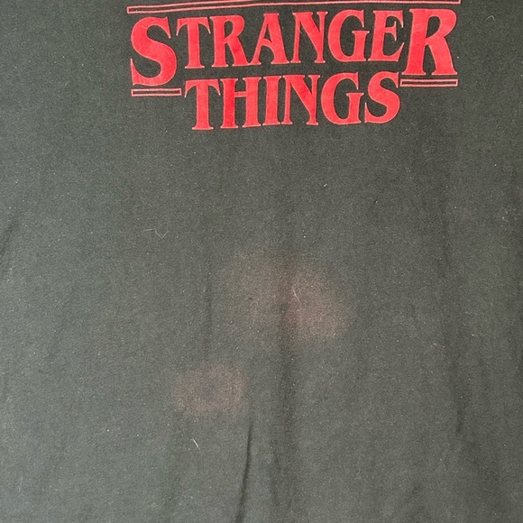 Stranger Things Dominos Mind Ordering  Colab Men's T-shirt Black Size XLarge - Picture 2 of 6